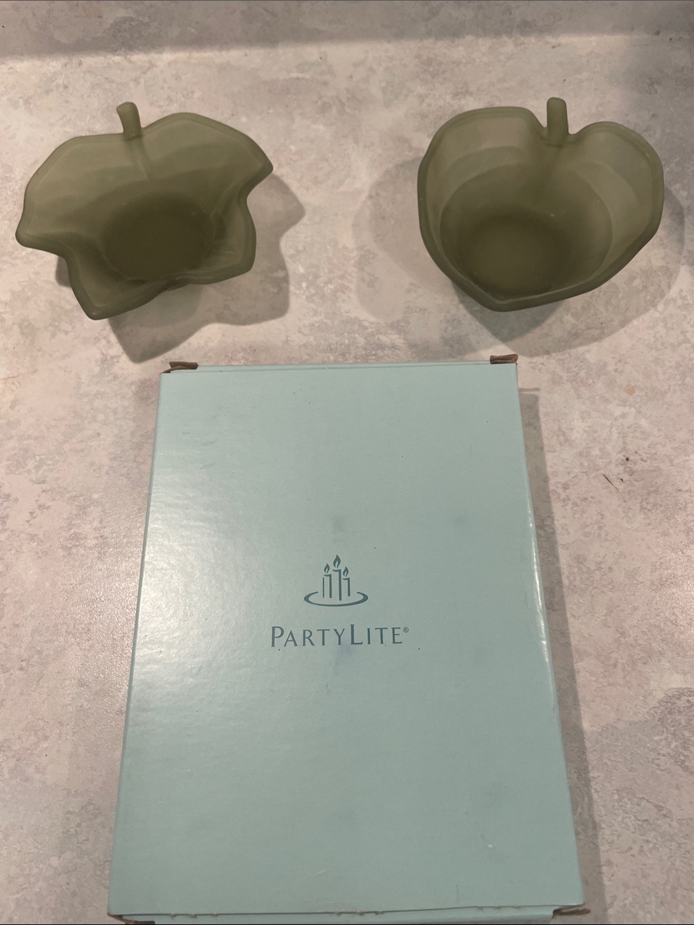 PartyLite Nature’s Garden Tea Light Glass Trinket & Candles